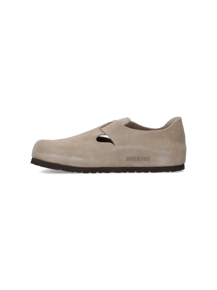 Birkenstock Minimalist Beige Flat Shoes With Comfortable Sole