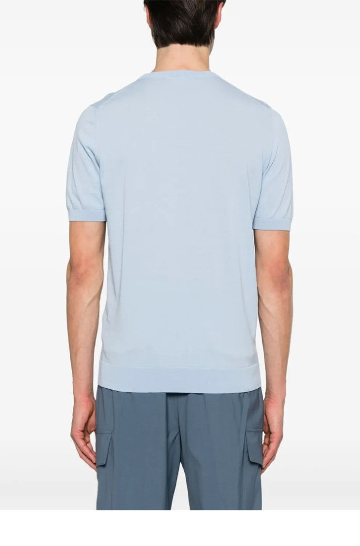 Tagliatore Lightweight Cotton Crew Neck T-Shirt