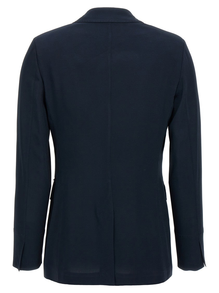 Alberto Biani Double-Breasted Viscose Blazer