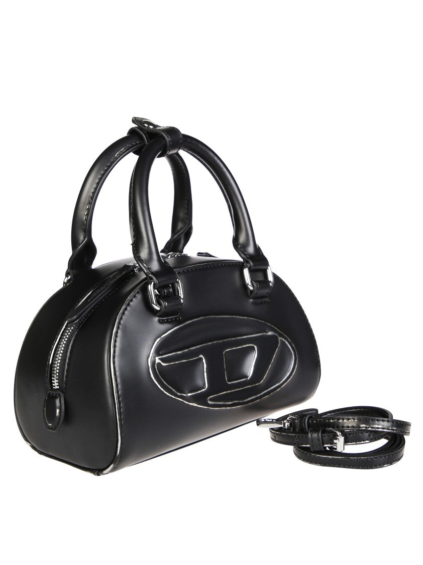 Diesel Black Handbag With Rounded Silhouette