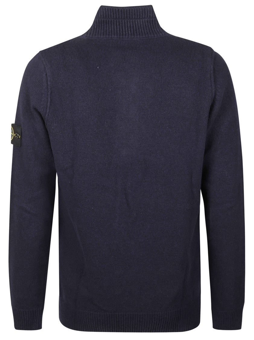 Stone Island Blue T-Shirts And Polos With Classic Cuts