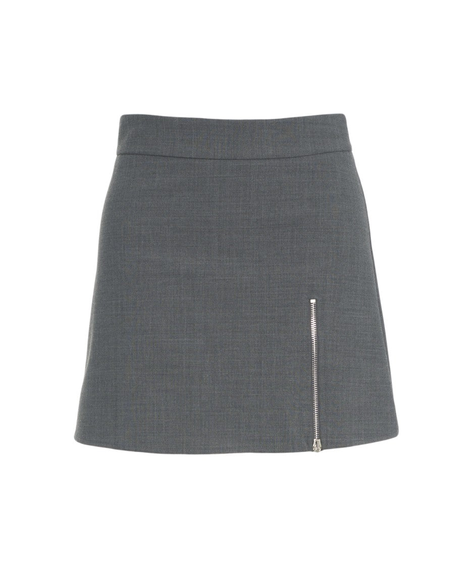 Ottod'ame A-Line Culotte With Distinctive Front Zipper