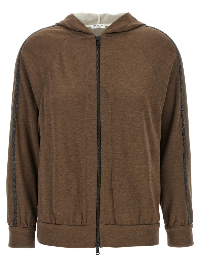 Brunello Cucinelli Shiny Trims' Hoodie