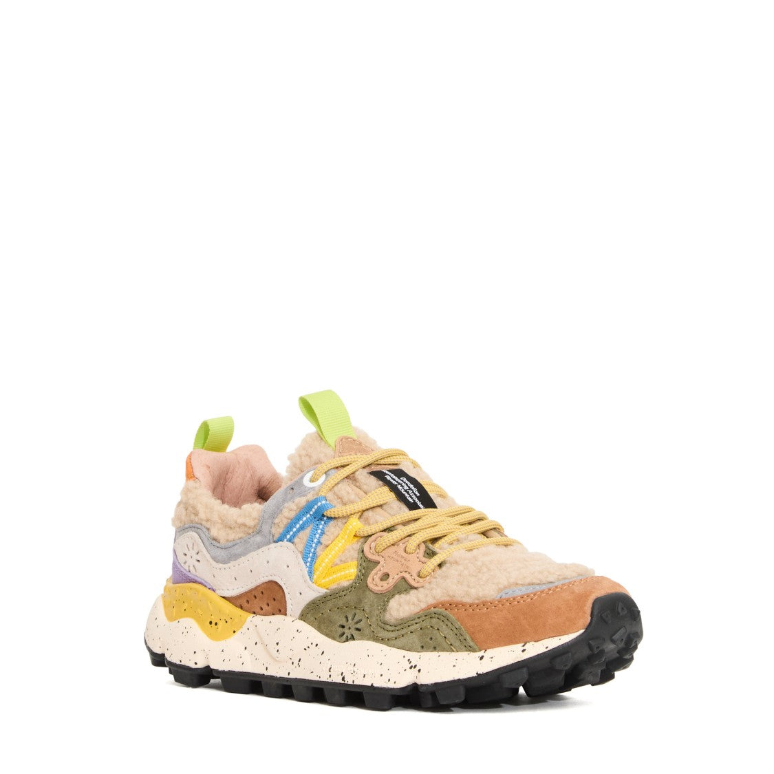 Flower Mountain Yamano 3 Uni Suede And Teddy Sneakers