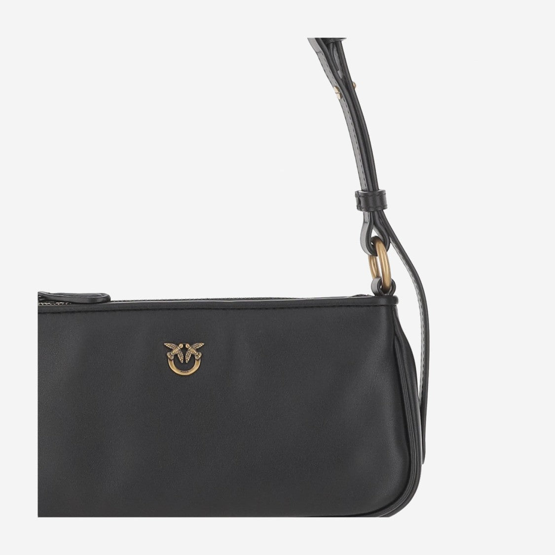 Pinko Mini Half Moon Baguette Leather Bag