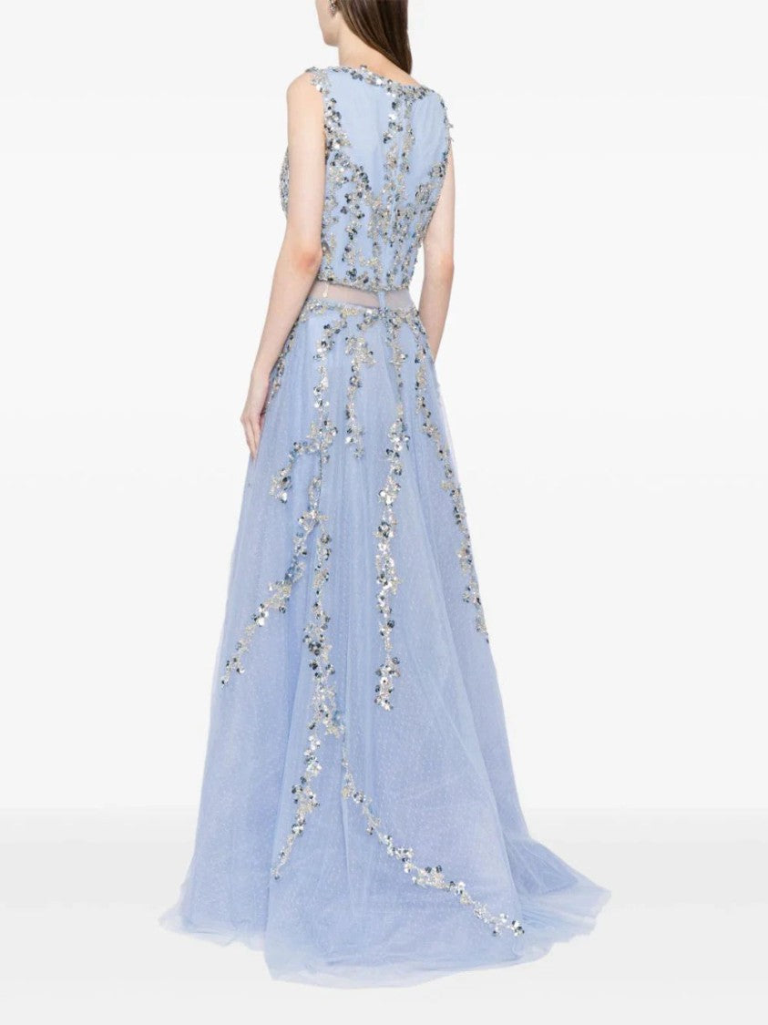 Saiid Kobeisy Tulle Dress With Beading