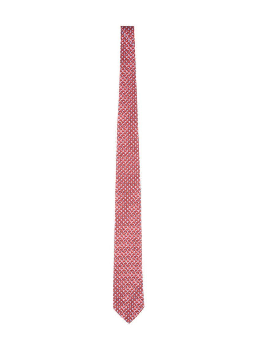 Ferragamo Feline Print Tie