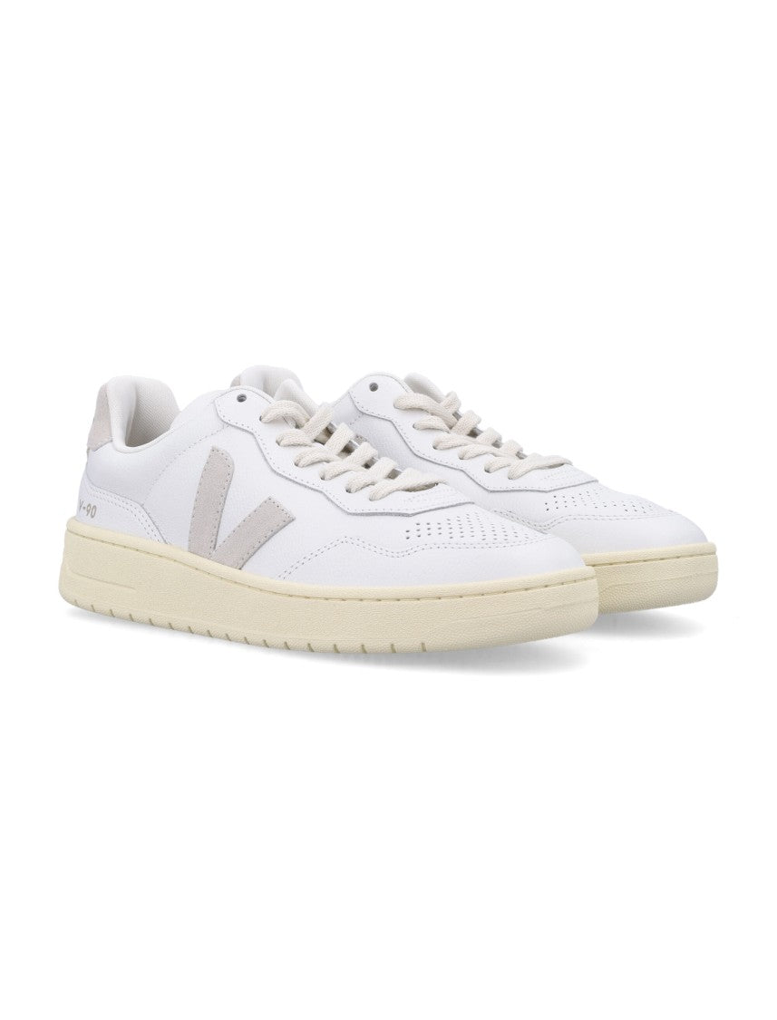 Veja V-90 Minimalist White Sneakers