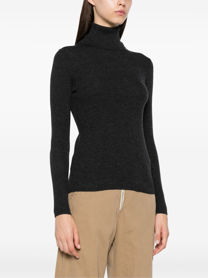 P.A.R.O.S.H. High-Neck Fitted Knitwear
