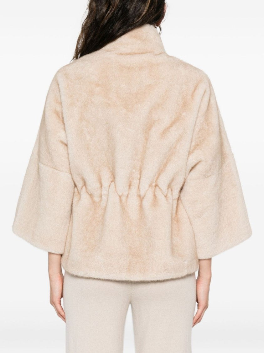Valentini 1972 Boxy Silhouette Beige Coat