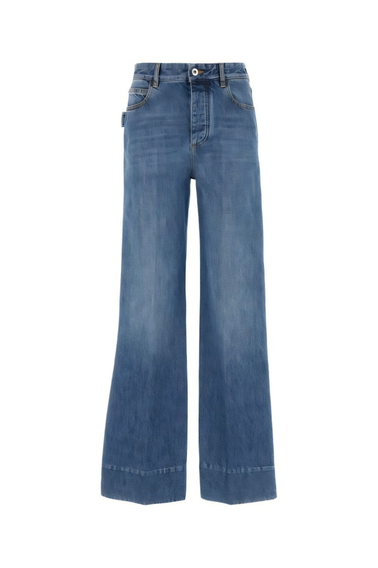 Bottega Veneta Wide-Leg Denim Trousers With Classic Aesthetic
