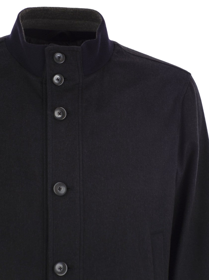 Herno Silk And Cashmere Bomber Jacket