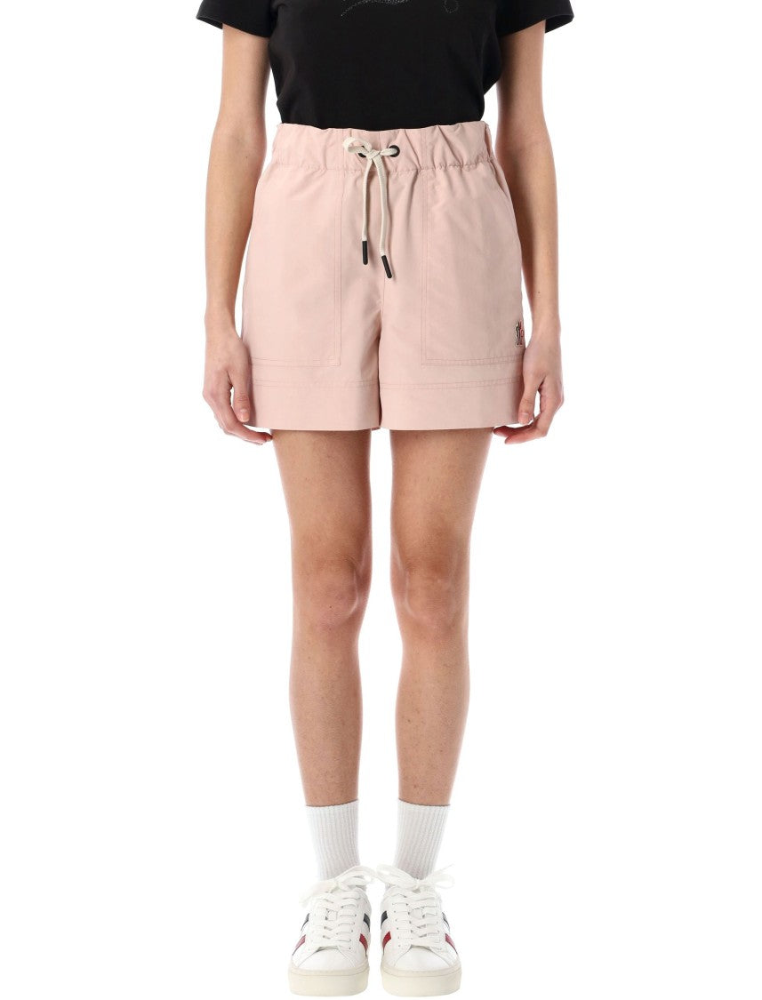 Moncler Grenoble Genius Relaxed Fit Pink Shorts With Drawstring