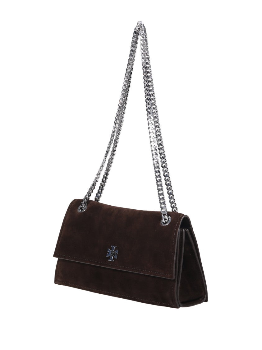 Tory Burch Turnlock Suede Shoulder Bag