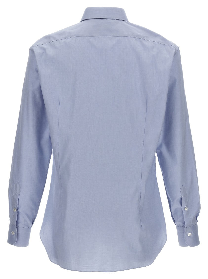 Barba Slim-Fit Stretch Cotton Poplin Shirt