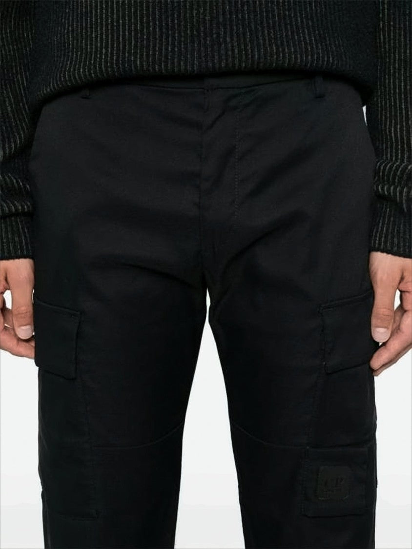 C.P. Company Straight Pants With Cargo Pockets And Smooth Finish