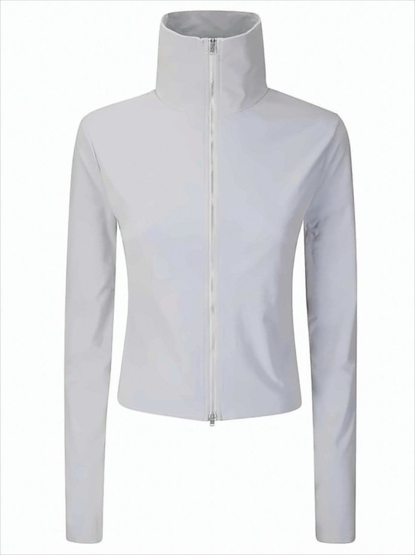 Our Legacy Cropped Long-Sleeve Top With High Stand Collar