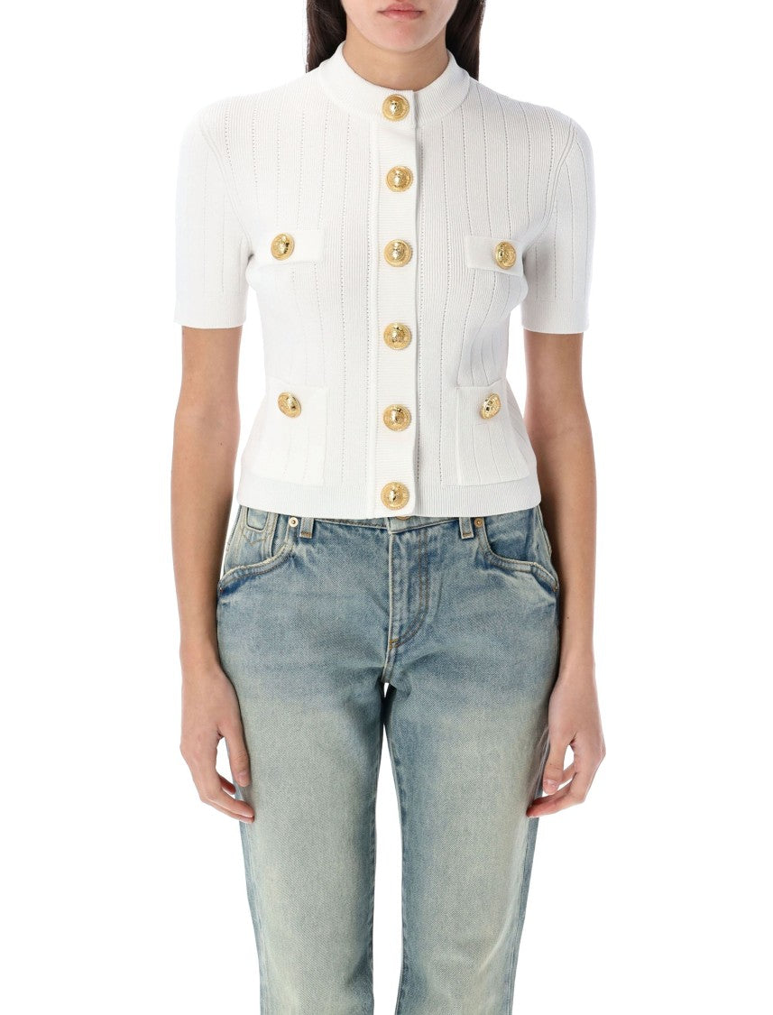 Balmain Knit Mc Btn Sweaters