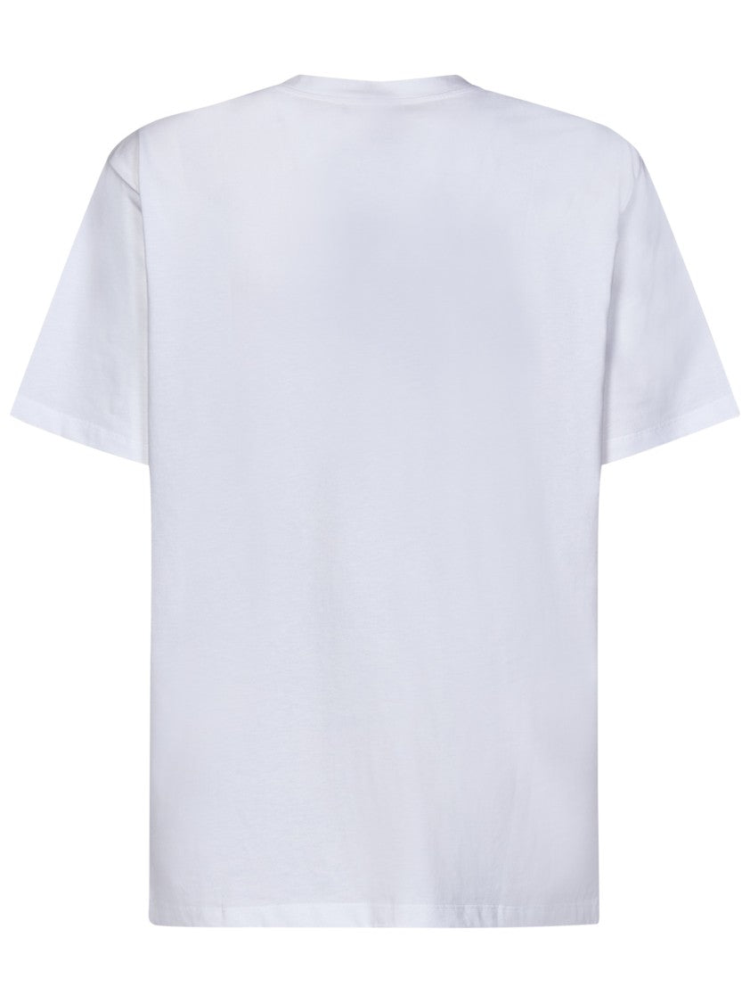 Balmain Relaxed Fit White T-Shirt With Bold Black Lettering