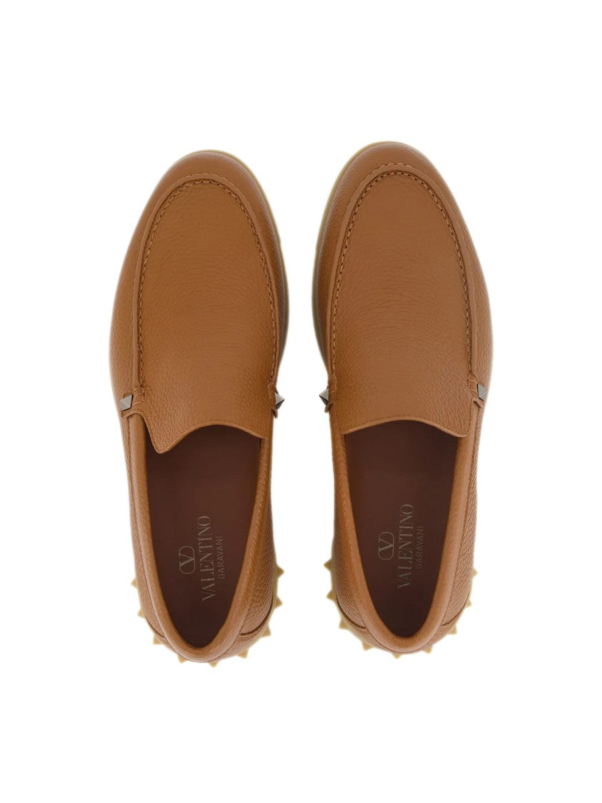 Valentino Rockstud Slip On Loafers