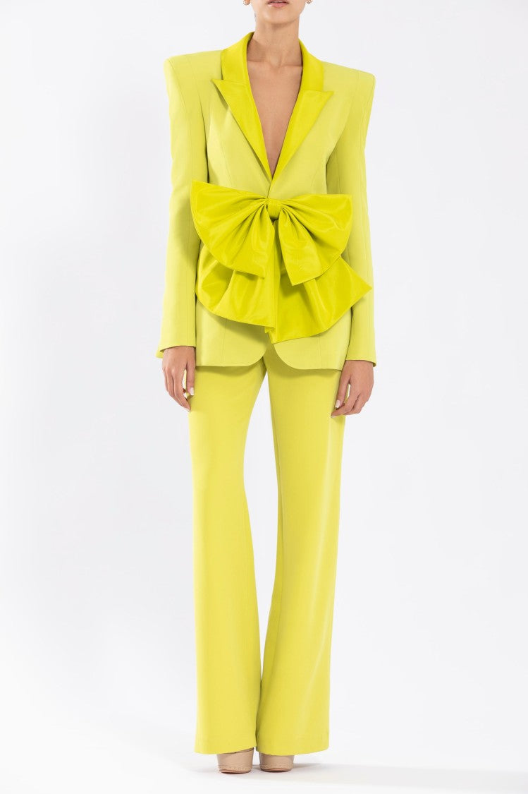 Saiid Kobeisy Crepe Tailored Jacket With Taffeta Collar