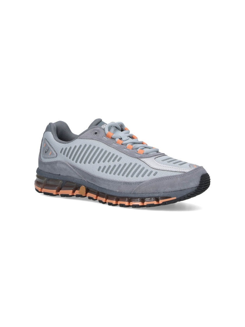 Asics Streamlined Grey Sneakers With Accent Details