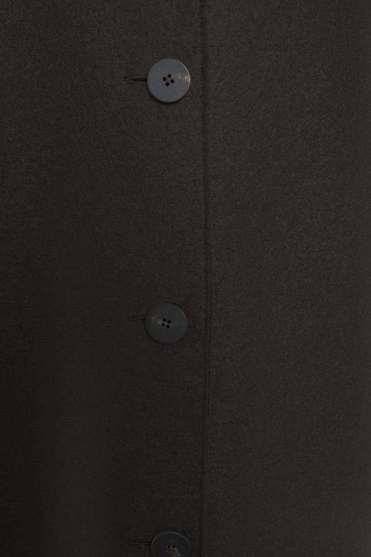 Harris Wharf London Maxi-Length Virgin Wool Coat With Classic Collar