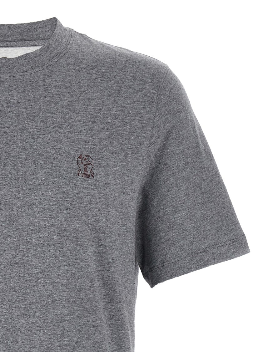 Brunello Cucinelli Logo Print T-Shirt