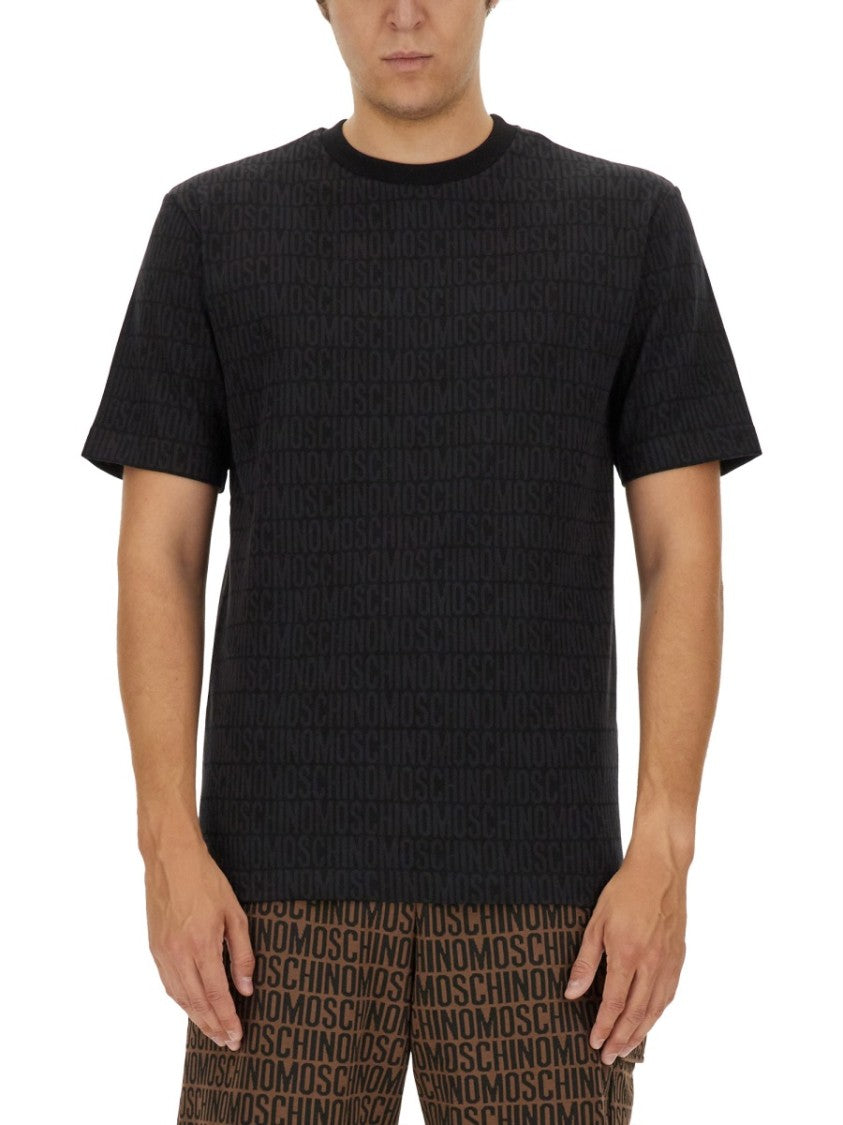 Moschino All-Over Logo Print Moschino T-Shirt