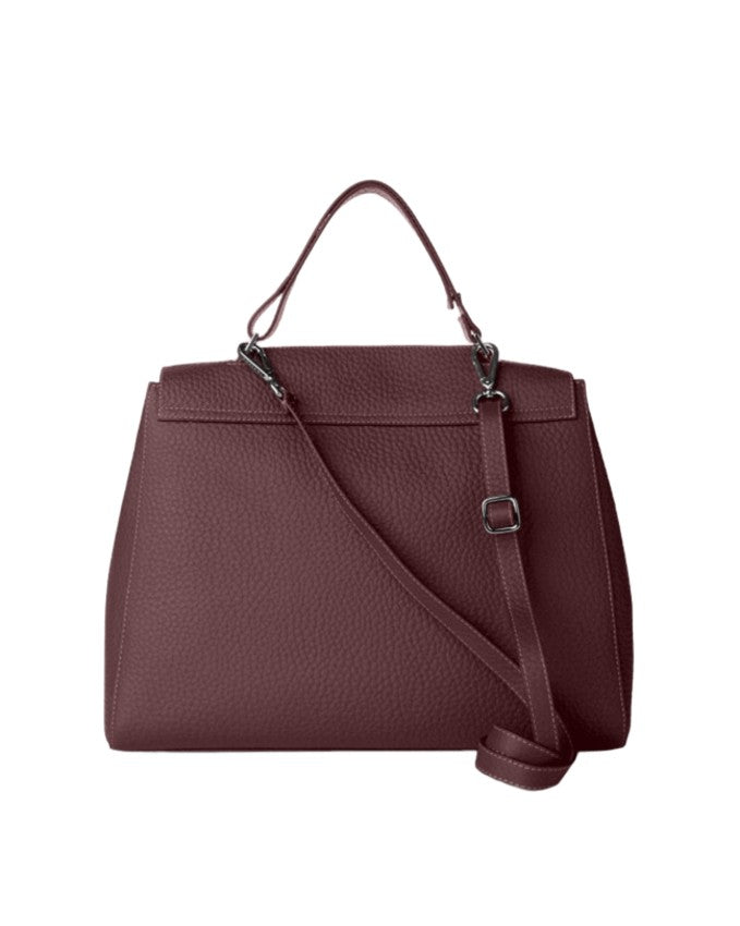Orciani Structured Textured Leather Shoulder Bag
