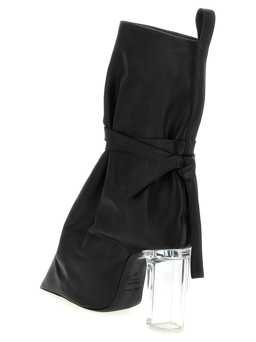 Rick Owens Tied Taco Kiss' Ankle Boots