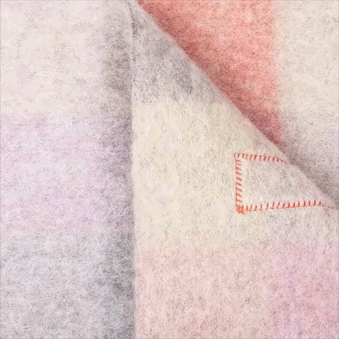Acne Studios Soft Checkered Scarf In Pastel Shades