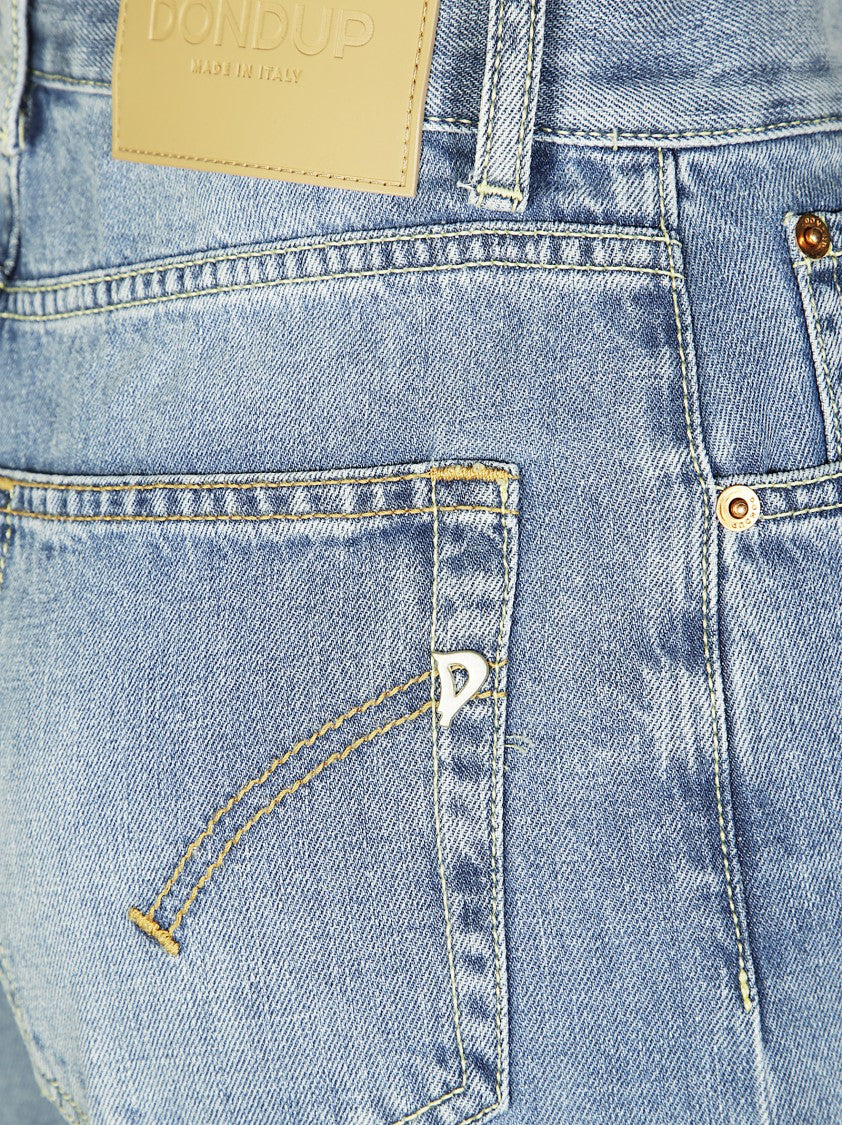 Dondup Light Blue High-Waisted Denim Jeans