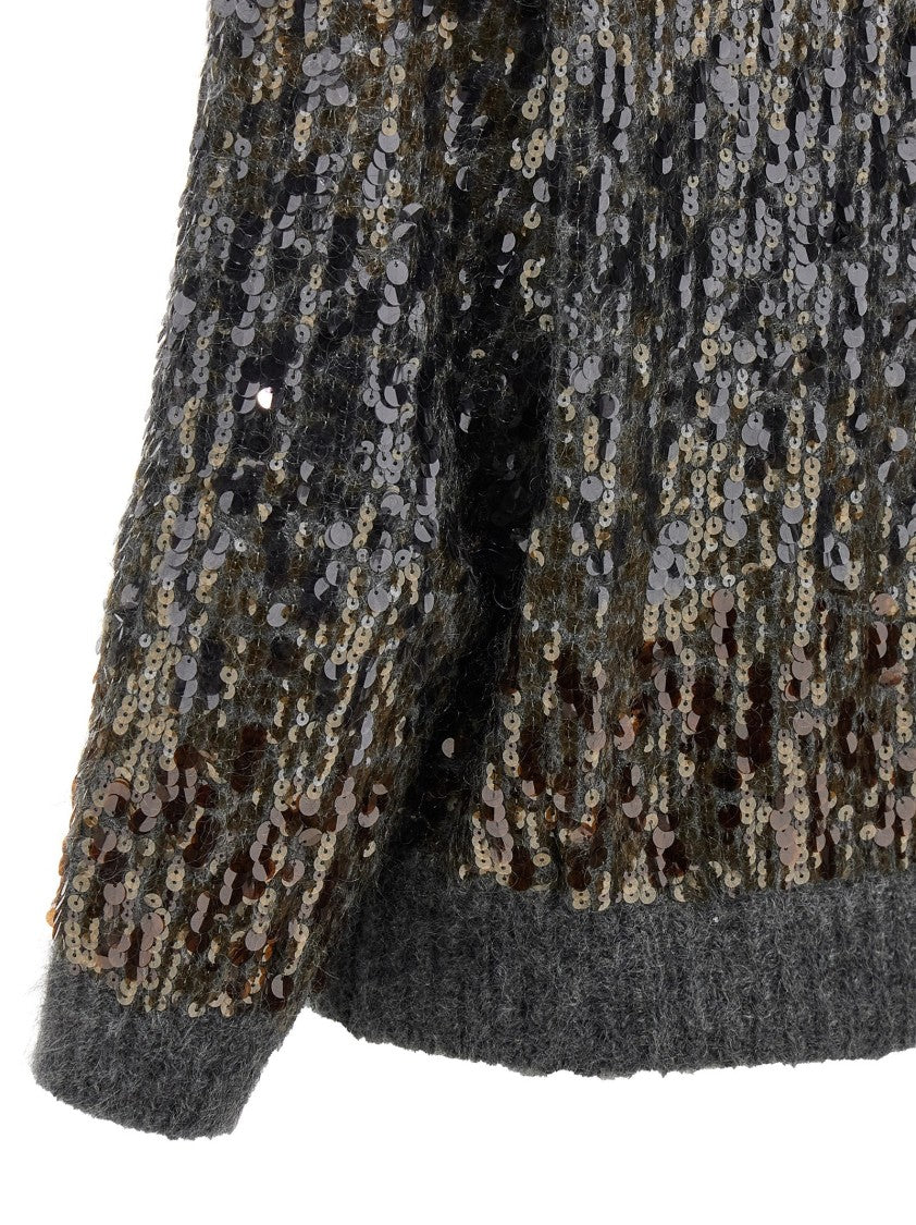Brunello Cucinelli 'Dazzling Dégradé Embroidery' Cardigan
