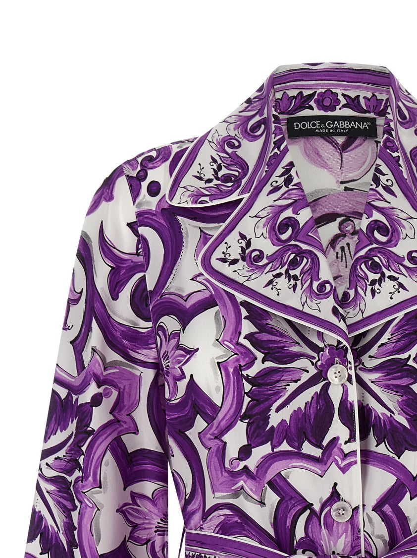 Dolce & Gabbana Silk Pajama Shirt