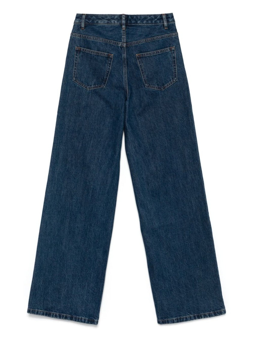 A.P.C. Dark Wash Organic Cotton Mid-Rise Straight Fit Jeans