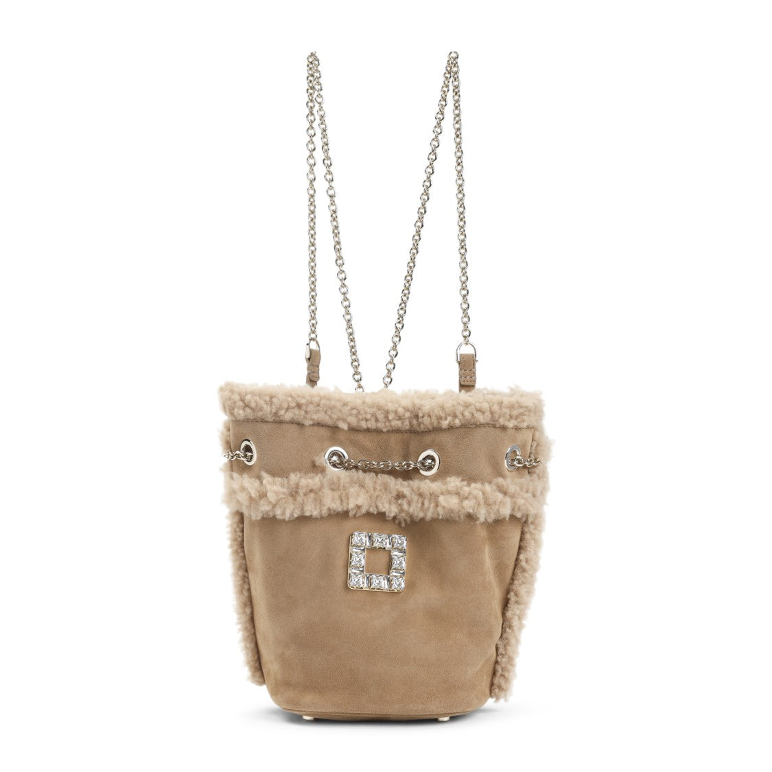 Roger Vivier Tres Vivier Brown Mutton Backpack