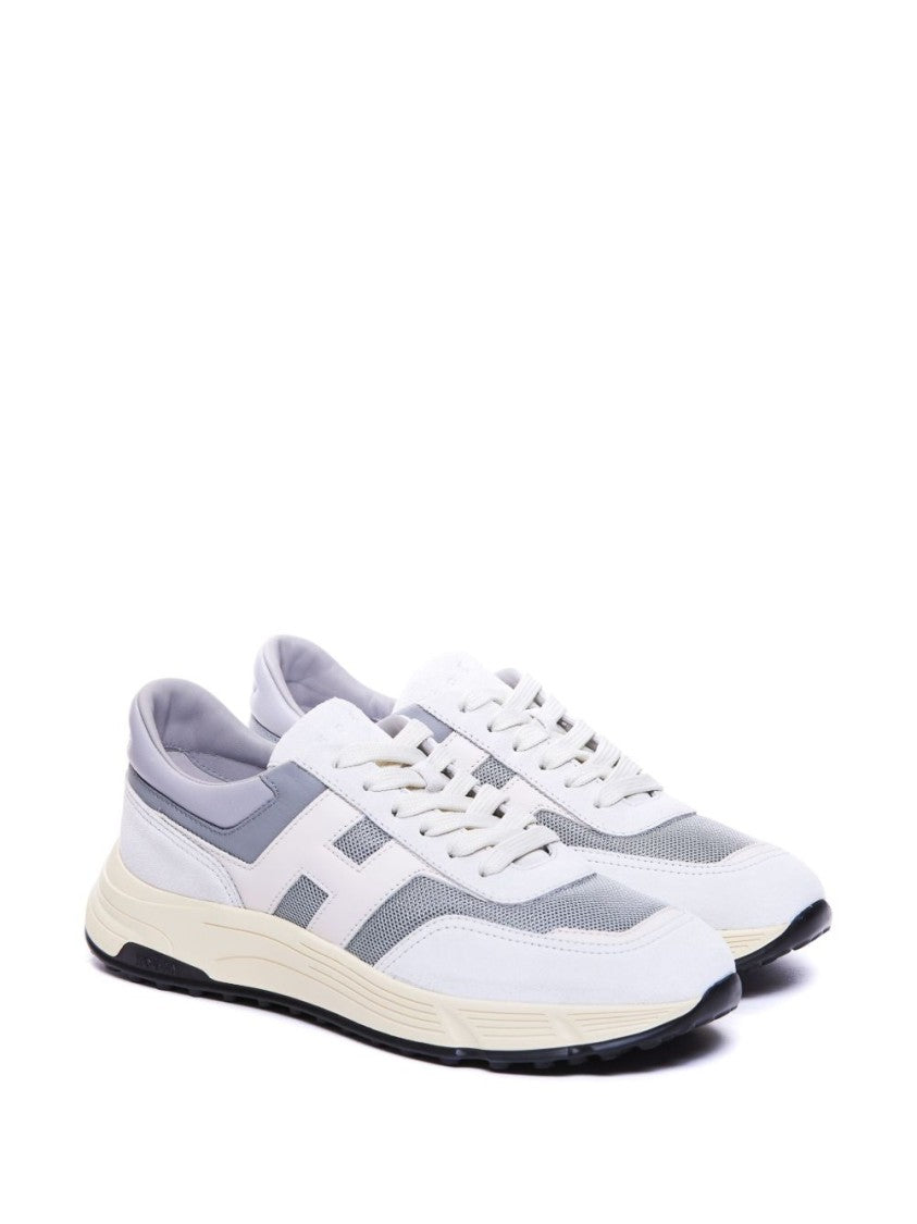 Hogan Chunky Rubber Sole Sneakers With Padded Ankle