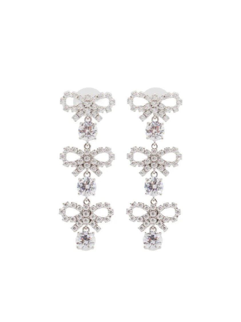 Self-Portrait Mini Bow Drop Earrings