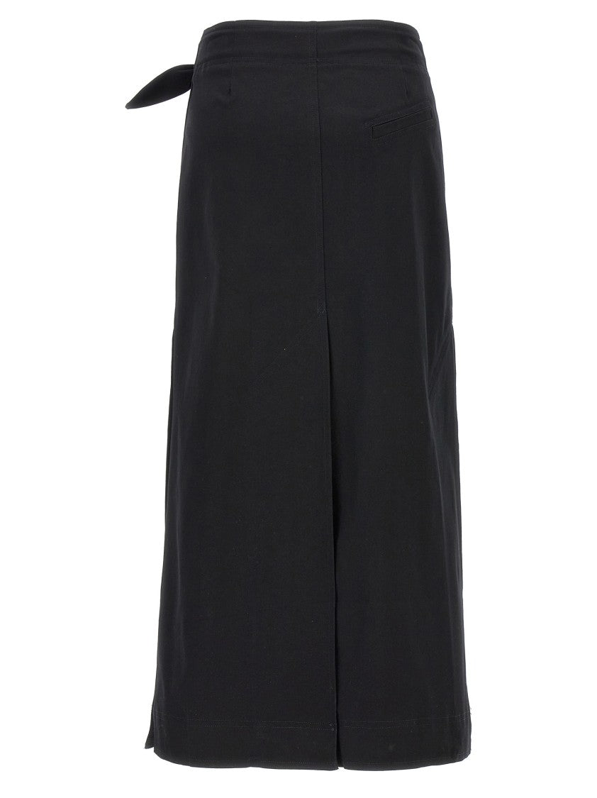 Ganni Herringbone Canvas' Skirt