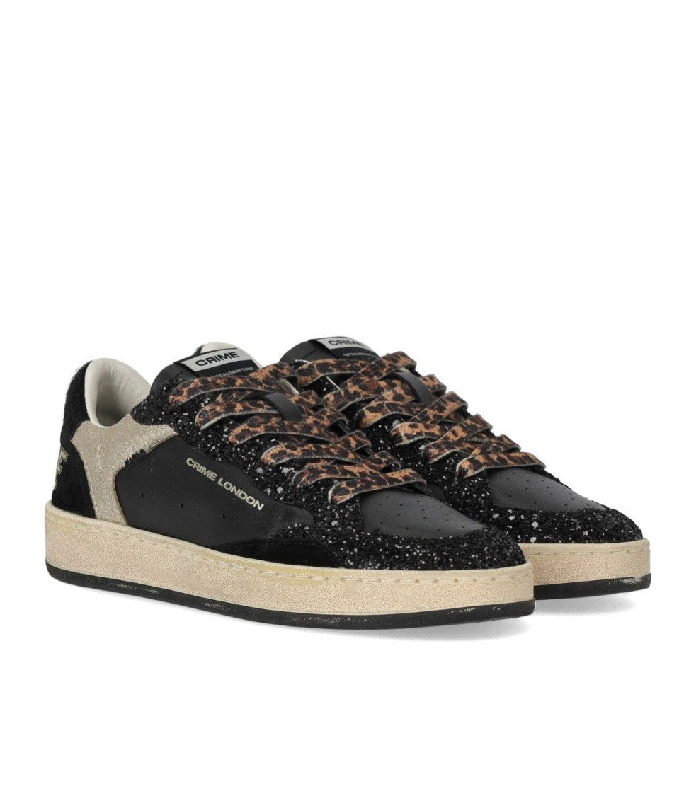 Crime London Sk8 Deluxe Black Sneaker