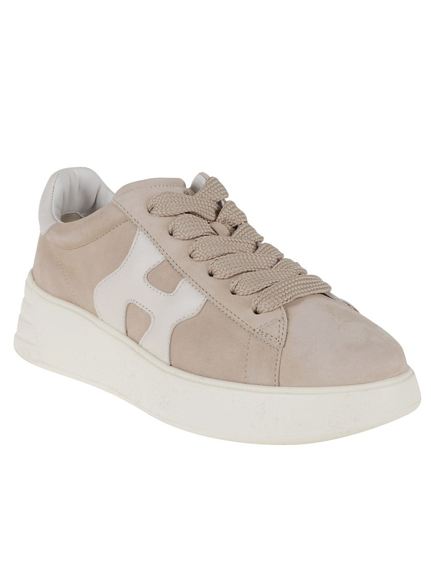 Hogan Suede Upper Sneakers With Nappa Leather Detailing