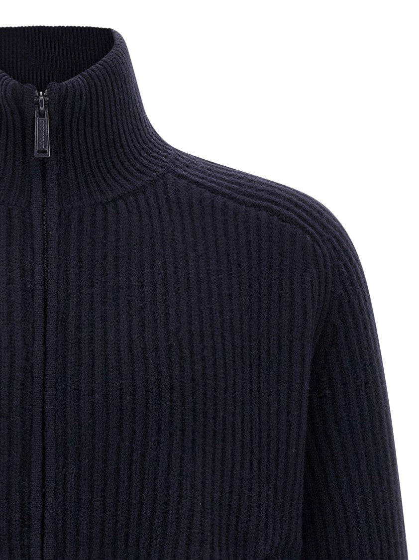 Dsquared2 Carded Wool Insert Cardigan