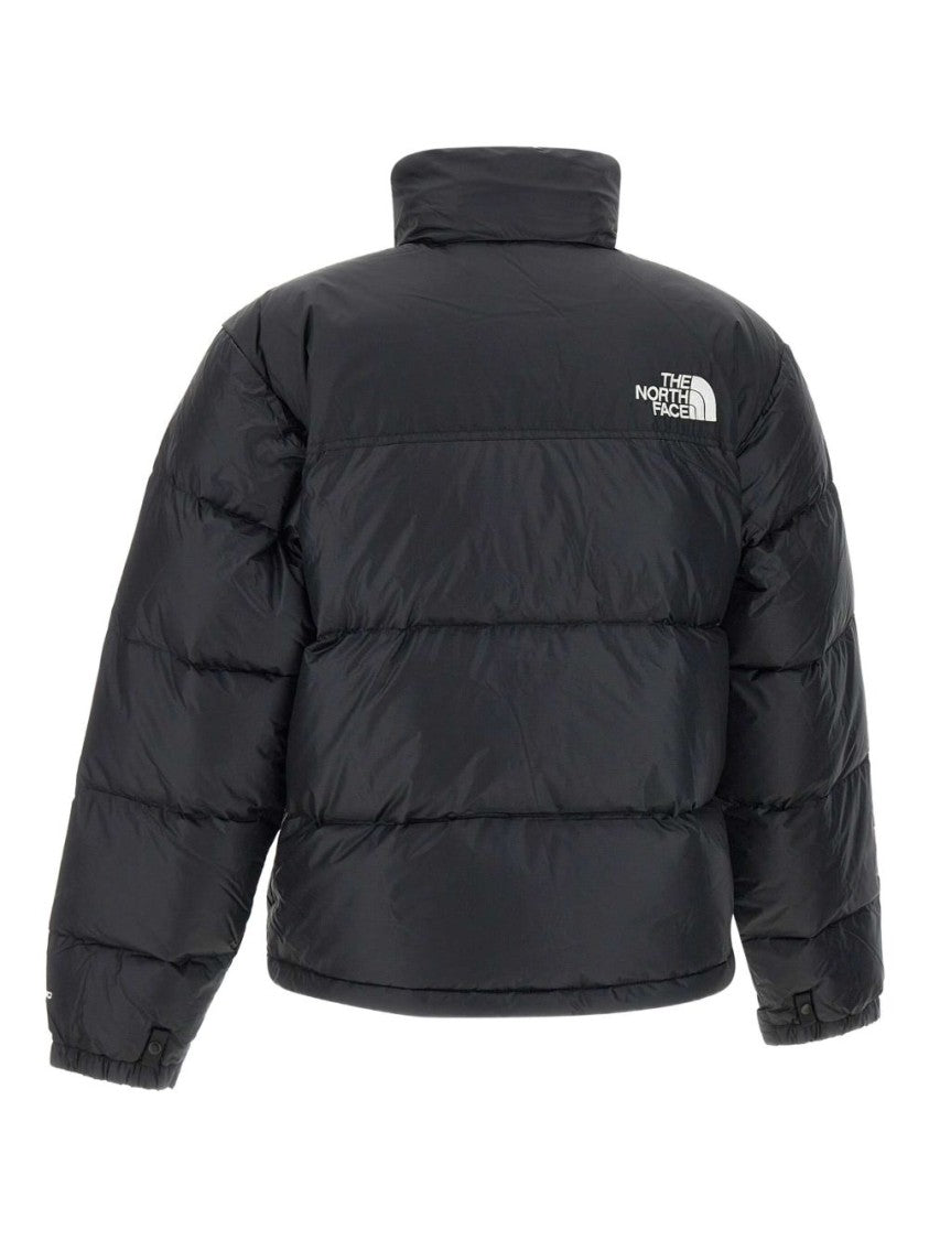 The North Face Cropped Black Coat With Goose Down Padding