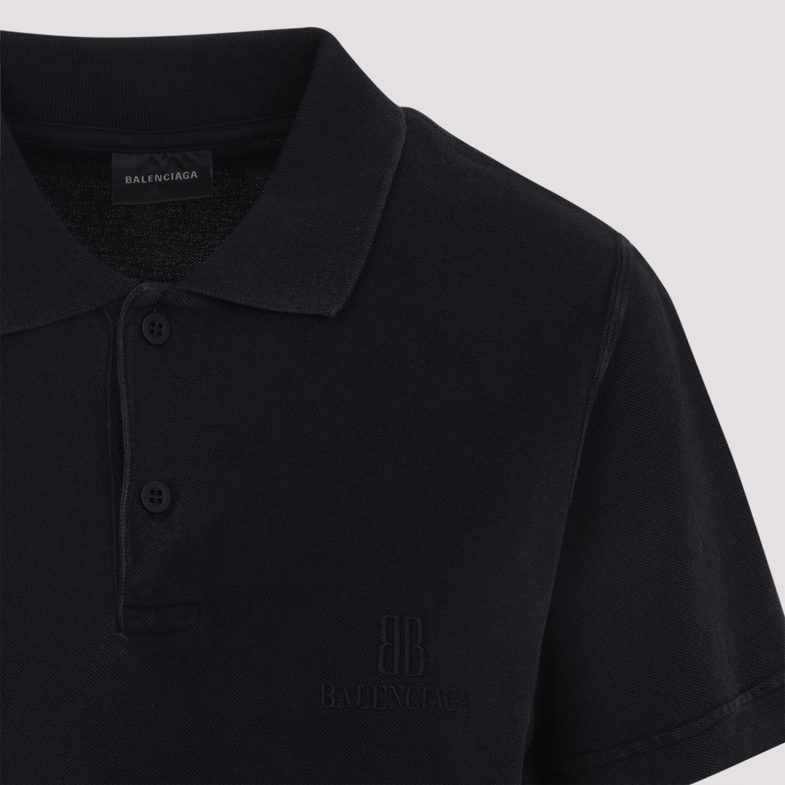 Balenciaga Layered Polo Cotton Mini Dress