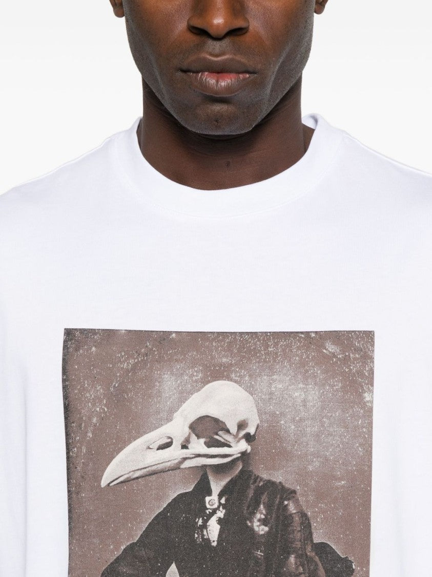 John Richmond Graphic Print Short-Sleeve T-Shirt With Vintage Motif