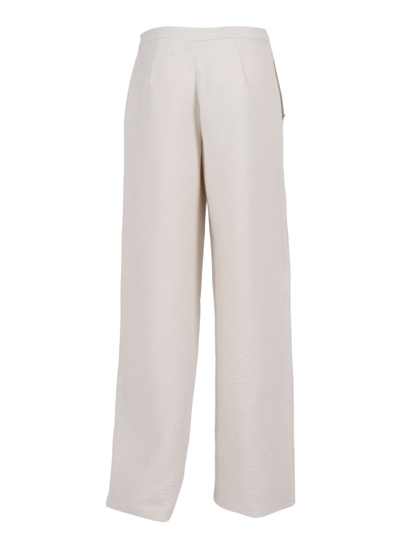 Emporio Armani Tailored Black Trousers With Mid-Rise Waist