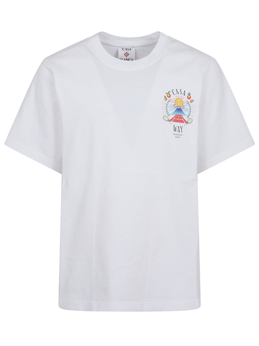 Casablanca Casa Way Mountain Printed T-Shirt