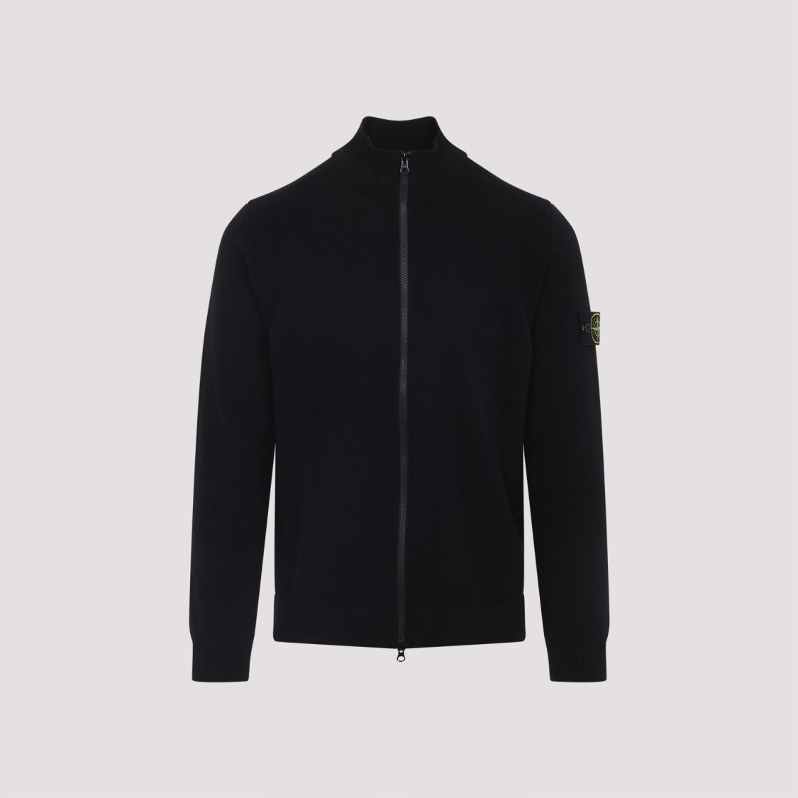 Stone Island Black Virgin Wool Sweater