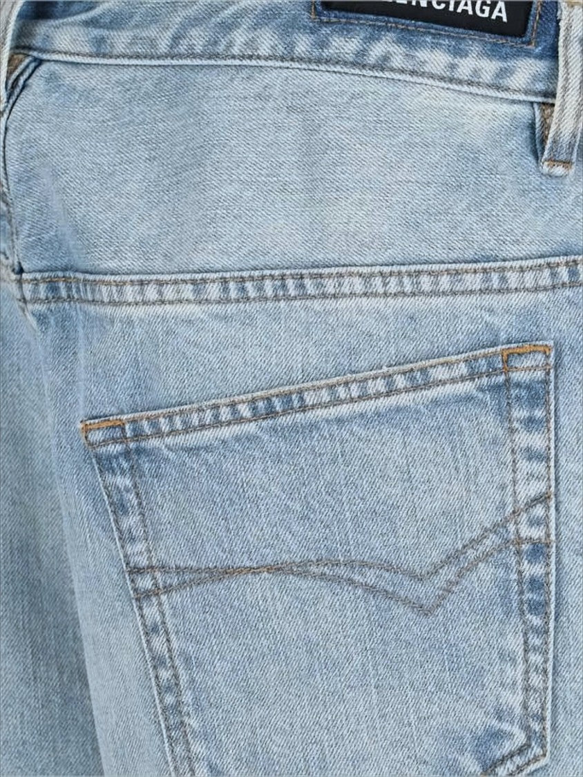 Balenciaga Light Blue Denim Pants